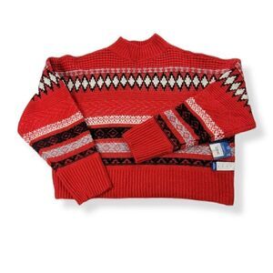 Arizona Red Fairisle Sweater M/L Jrs.